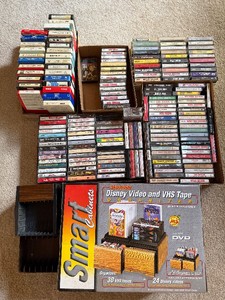 Large Lot of Cassette Tapes and 8 Track Tapes
