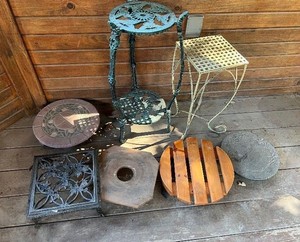 Lot of 7 Plants Stands