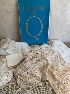 Large Lot of Vintage Doilies included one in original box