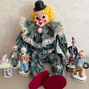 Vintage Clown Hobo Clown Lot