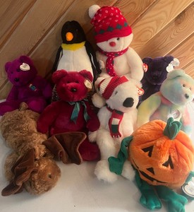Oversized TY Plush Lot Nine Large TY Plush