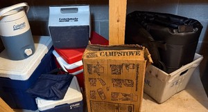 Coolers and Campstove Lot