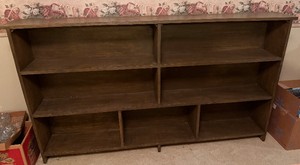 Extra Large Solid Wood Bookshelf 7 compartments