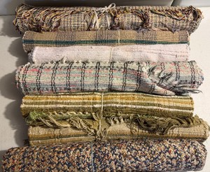 Seven-Piece Rag Rug LOT