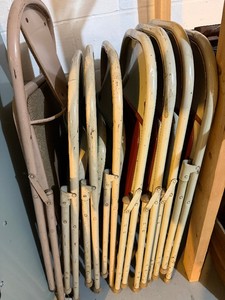 Lot of 8 Metal Folding Chairs