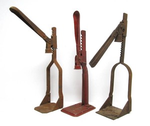 3 Vintage Industrial Style Bottle Capping Machines