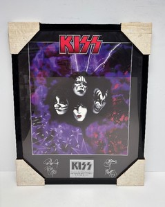 Framed KISS Band Poster&nbsp