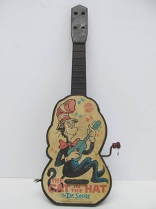 Vintage 1970 DR SEUSS Cat in The Hat Toy Guitar