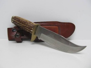 Vintage Schrade Uncle Henry Fixed Blade Knife wSheath