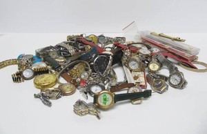 Lot OF Approx 40 Watches  Watch Bands Parts etc