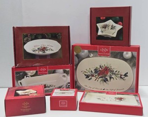 Group of Mint in Box LENOX Winter Greetings Dishware