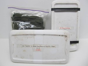 Box of OD Magazine Pouches &amp AK Drum Pouches
