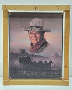 JOHN WAYNE Artwork in Floating Frame