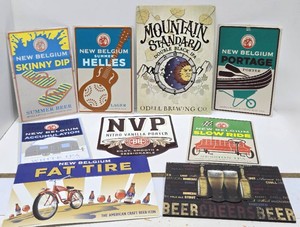 Large Lot of Metal Advertising Beer  Bar Signs #1