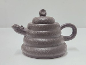 Small Signed Vintage Japanese Coiled Snake Teapot