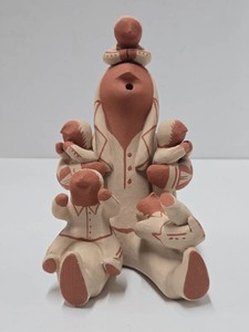 Vintage Pueblo Storyteller Clay Figure by Alma Concha Loretto Jemez