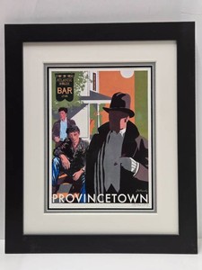 Very Nice Quality Framed Signed Lithograph - Provincetown - Signed Kennedy