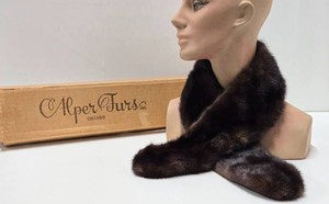 Nice Vintage ALPER Genuine Fur Scarf wBox