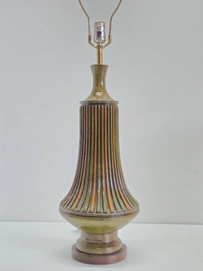 Large Ceramic Mid Century Art Pottery Table Lamp