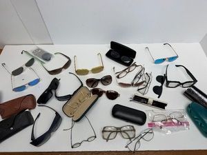 Large Lot of Assorted Eyeglasses &amp Sunglasses