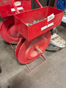 Mobile strapping dispenser cart