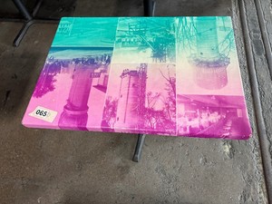 Multi color restaurant table