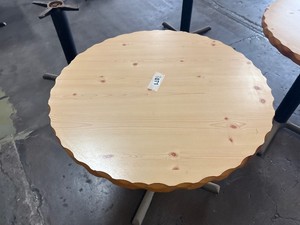 Wood top table