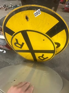Railroad cross sign