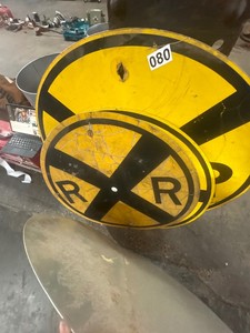 Railroad crossing sign
