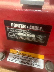 Portacable 24 inch dovetail machine