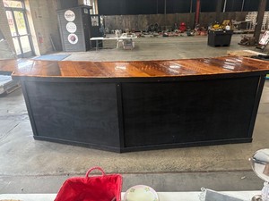 Wood top finished bar