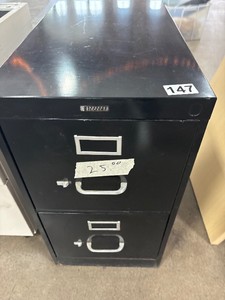 Two drawer file cabinet