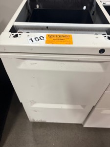 Two drawer metal file cabinet