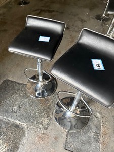 Pair of adjustable barstools