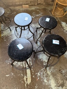 Set of 4 adjustable height bar stools