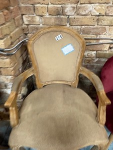 Vintage wooden armchair