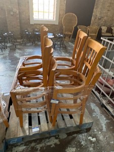Wooden chairs