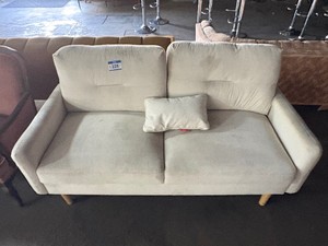 White loveseat