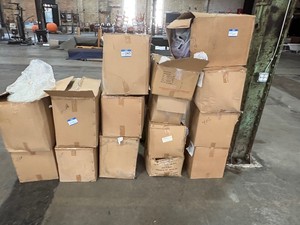 Large lot of purple spray bottles various sizes