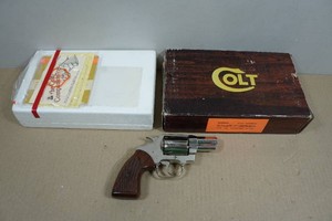 1982 Colt Detective Special .38 Spl Nickel Finish Revolver - 2 Barrel