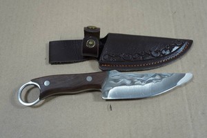Carbon Steel Finger Hole 9 Knife