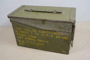 Vintage 1971 Vietnam Era 50 Cal Ammo Can