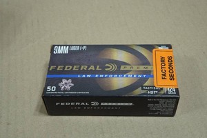 50 Federal Premium LE 9mm Luger P 124 Gr Tactical HST Ammo