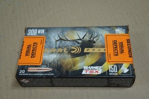 20 Federal Premium .308 Win 150 Gr Barnes TSX Ammo