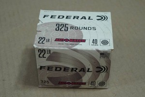 325 Federal Auto Match 22 LR 40 Gr Solid Ammo