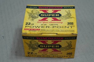 300 Winchester Super-X .22 LR Power-Point 40 Gr SP Ammo