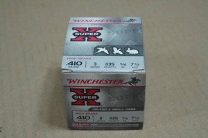 25 Winchester Super-X .410 Bore 3 7-12 Shot High Brass Shotshells