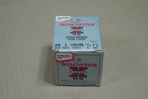 25 Winchester Super-X HS .410 Bore 3 7-12 Shot High Brass Shotshells