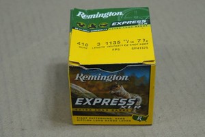 25 Remington Express .410 Bore 3 7-12 Shot Shotshells