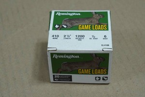 20 Remington Game Load .410 Bore 2-12 6 Shot Shotshells
